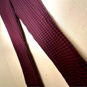 Burgundy Houndstooth Pants